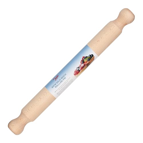 Tala Nudelholz 40 x 4 cm, FSC Buchenholz Teigroller für Patisserie