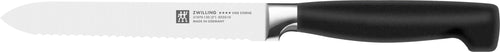 ZWILLING Vier Sterne Universalmesser, Klingenlänge 13 cm, Rostfreier Spezialstahl, Ergonomischer Kunststoff-Griff, Schwarz [Made in Germany]