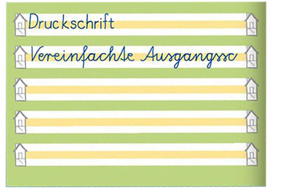 Oxford 100050105 Heft, A5 quer mit gelbem Mittelband, 16, robuster, abwischbarer Deckel
