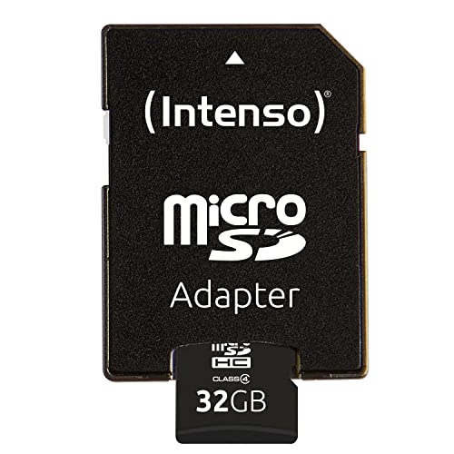 Intenso microSDHC 32GB Class 4 Speicherkarte inkl. SD-Adapter, schwarz