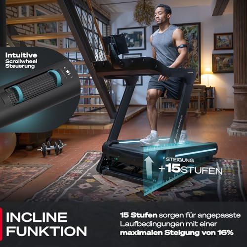 Sportstech, Laufband für Zuhause klappbar + bis zu 20 km/h sTread Lite