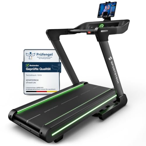Sportstech, Laufband für Zuhause klappbar + bis zu 20 km/h sTread Lite