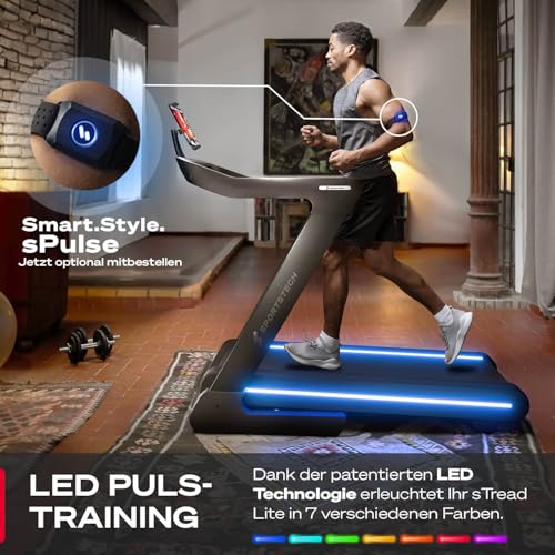 Sportstech, Laufband für Zuhause klappbar + bis zu 20 km/h sTread Lite