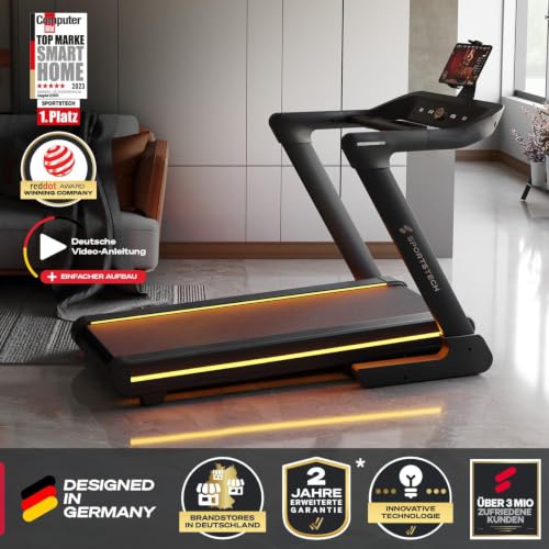 Sportstech, Laufband für Zuhause klappbar + bis zu 20 km/h sTread Lite