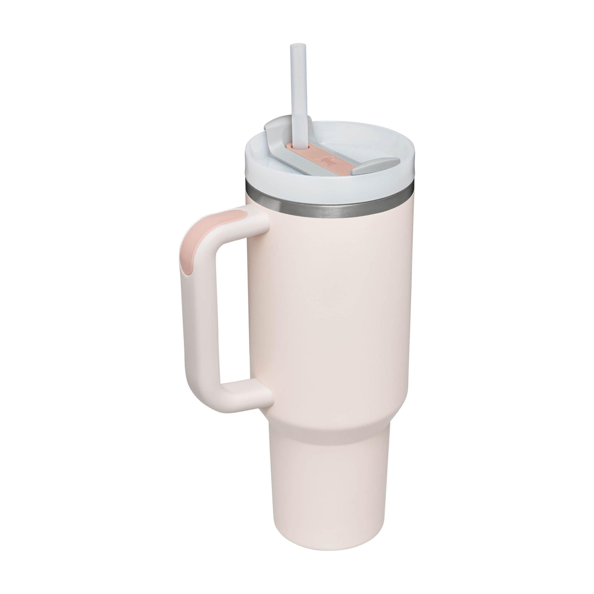 STANLEY 1913 Quencher H2.0 Flowstate Trinkflasche Mit Strohhalm 1.2L - Thermobecher Kühlt 11 Stunden - 48 Stunden Eisgekühlt - Spülmaschinenfest - Thermosflasche BPA Frei - Edelstahl - Rose