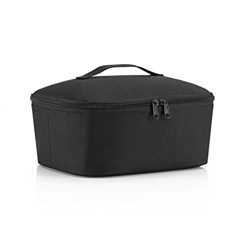 reisenthel coolerbag M Pocket in Schwarz – Kühltasche aus recycelten PET-Flaschen – Ideal für das Mittagessen unterwegs