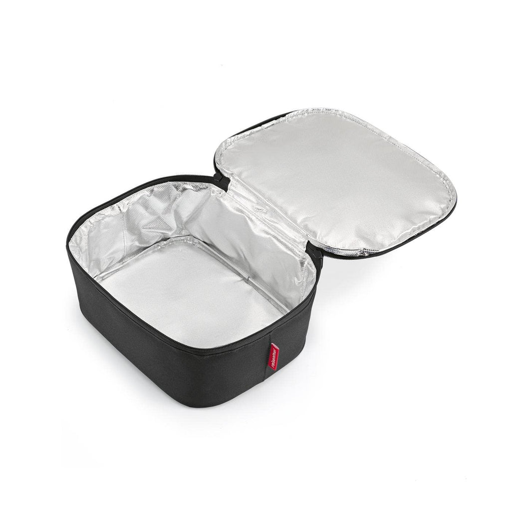 reisenthel coolerbag M Pocket in Schwarz – Kühltasche aus recycelten PET-Flaschen – Ideal für das Mittagessen unterwegs