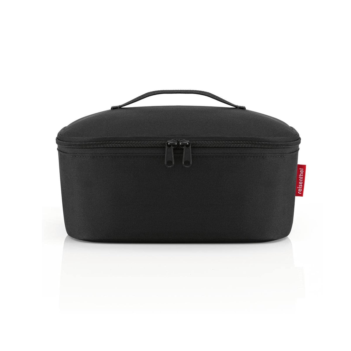reisenthel coolerbag M Pocket in Schwarz – Kühltasche aus recycelten PET-Flaschen – Ideal für das Mittagessen unterwegs