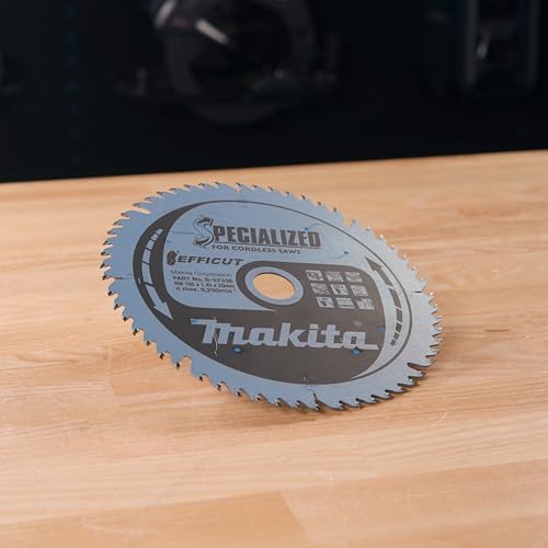 Makita B-57336 EFFICUT Kreissägeblatt Ø 165 x 1,45 x 20 mm, 56 Zähne, 23° Zahnwinkel, sehr saubere und schnelle Schnitte in Holz, MDF, Laminat, für Akku-Handkreissägen
