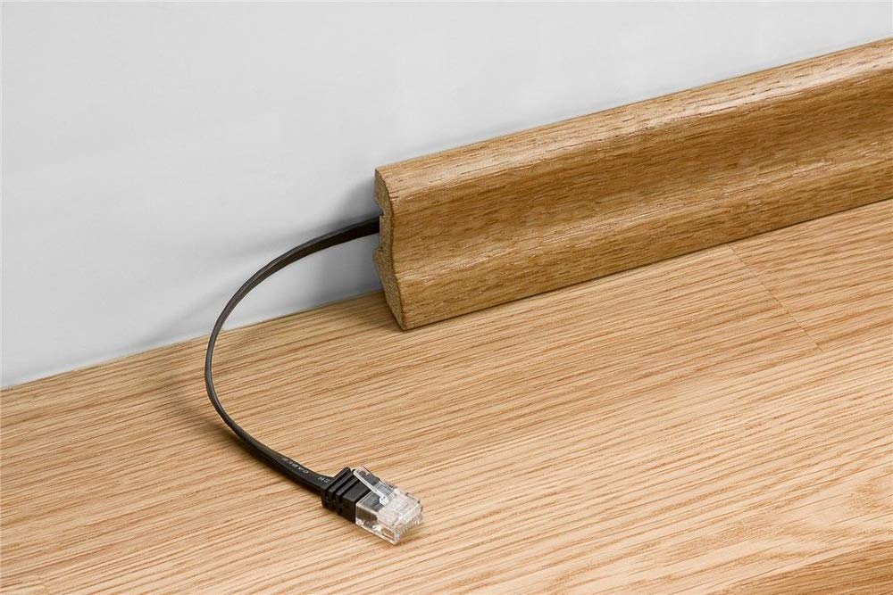 Goobay 93357 CAT 5e Flach-Patchkabel, U/UTP, Weiß, , 0.50 m Kabellänge