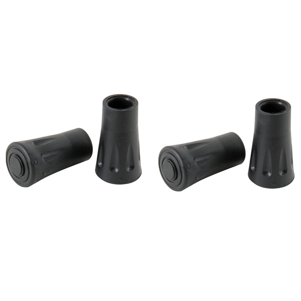 30 Stück Wanderstöcker Gummipuffer, Ersatzteile Pads für Nordic Walking Stöcke Wanderstöcke Trekkingstöcke 12mm Durchmesser Ersatzfüße geeignet für Asphalt, Kies und Gebirge (Schwarz)
