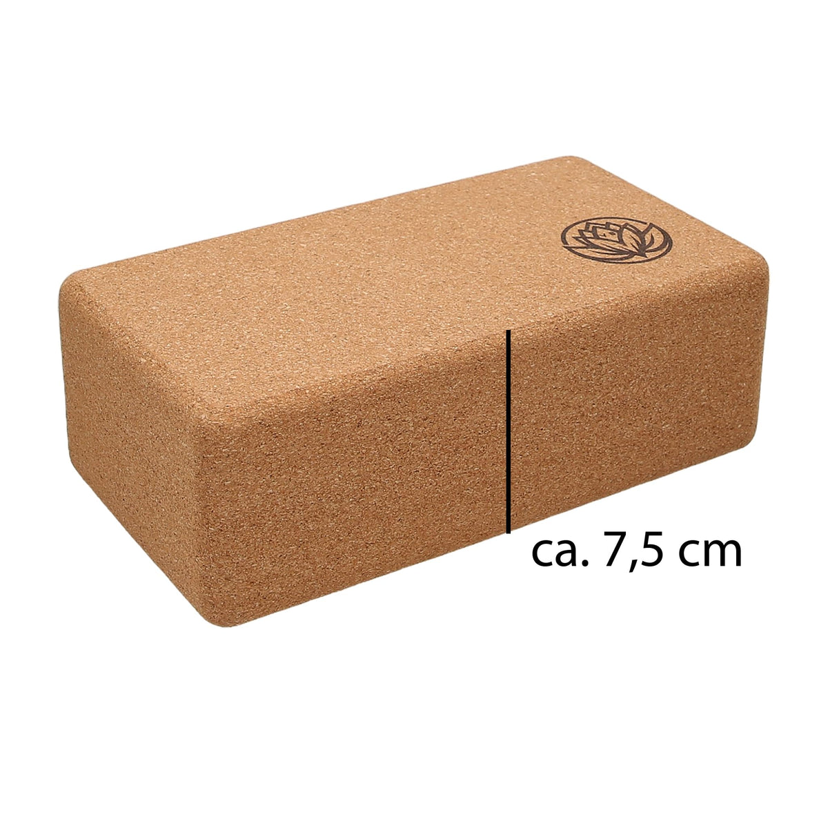 VonBueren Yoga Block Kork, Yoga Block, 22 x 12 x 7,5 cm, Yogablock
