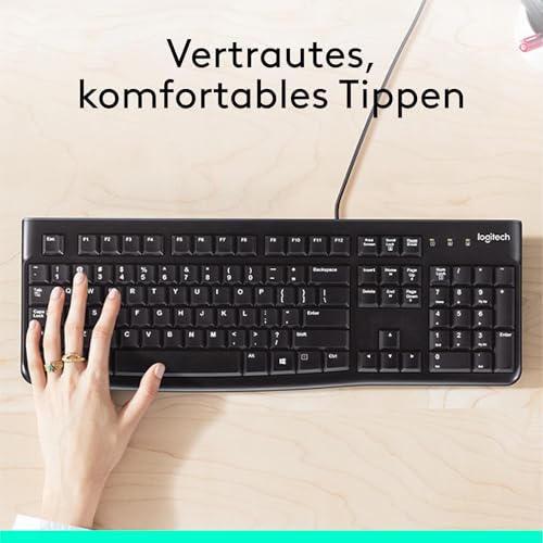 Logitech K120 Kabelgebundene Tastatur für Windows