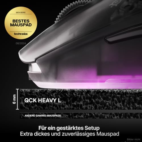SteelSeries QcK heavy Mauspad schwarz