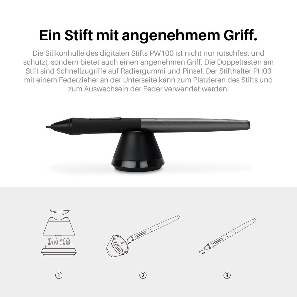 HUION Inspiroy H1060P Grafiktablett, 10x6.25 Zoll, 12 Hotkeys