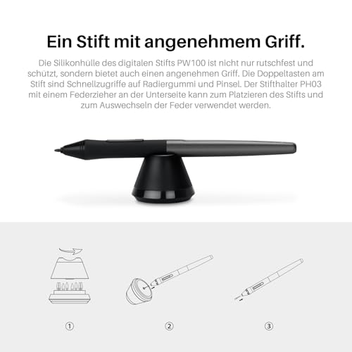 HUION Inspiroy H1060P Grafiktablett, 10x6.25 Zoll, 12 Hotkeys