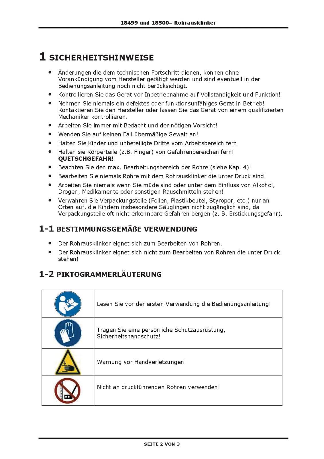 DEMA Rohrausklinker 3/4–1 1/4 Zoll – Rohrausschneider, Ausklinkergerät, Rohrbearbeitungswerkzeug – präzise, robust, effizient – für Handwerk & Bau