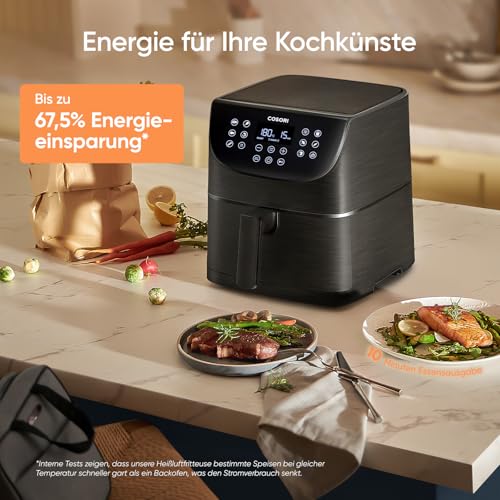 Cosori Airfryer, mit Shake-Reminder, 11-in-1 5,5L Heißluftfritteuse