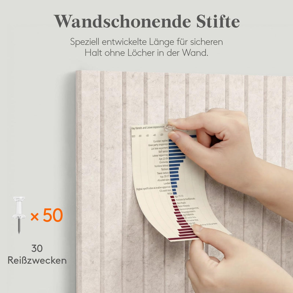 Lifewit Große Filz-Pinnwand, Selbstklebend für Wand, 120x90 cm, Beige