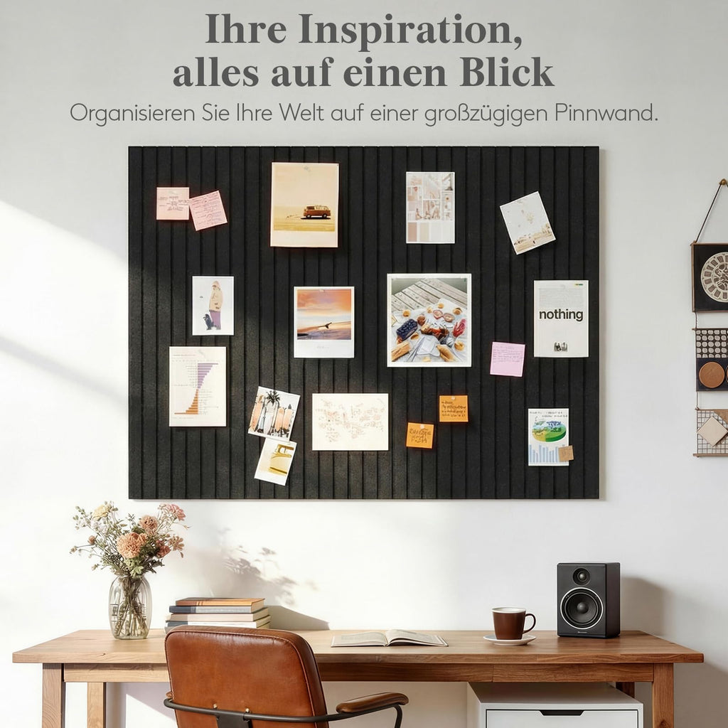 Lifewit Große Filz-Pinnwand, Selbstklebend für Wand, 120x90 cm, Beige