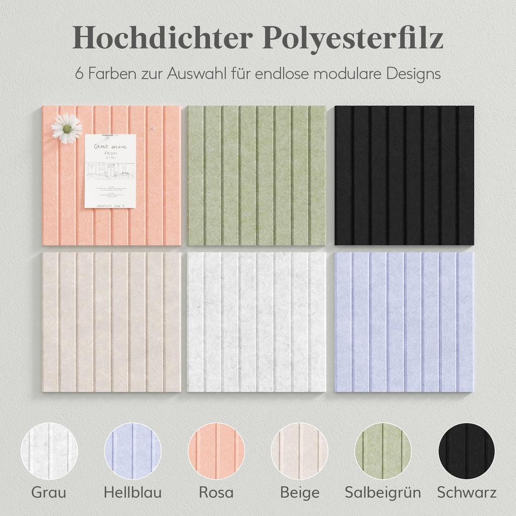 Lifewit Große Filz-Pinnwand, Selbstklebend für Wand, 120x90 cm, Beige