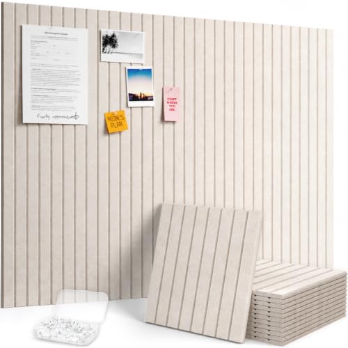 Lifewit Große Filz-Pinnwand, Selbstklebend für Wand, 120x90 cm, Beige