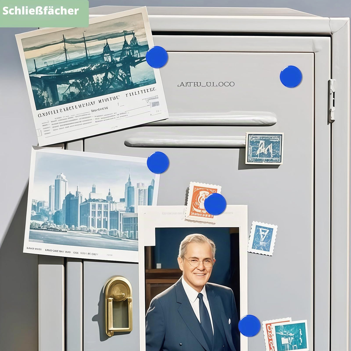 20 Stück Magnete für magnettafel - Kleine Magnete stark | Blaue Mini Runde Kühlschrankmagnete & Whiteboard Magnet | Tafelmagnete mit Starkem Halt für Pinnwand, Magnetwand, Küche & Büro