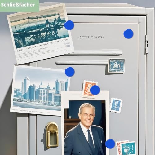 20 Stück Magnete für magnettafel - Kleine Magnete stark | Blaue Mini Runde Kühlschrankmagnete & Whiteboard Magnet | Tafelmagnete mit Starkem Halt für Pinnwand, Magnetwand, Küche & Büro