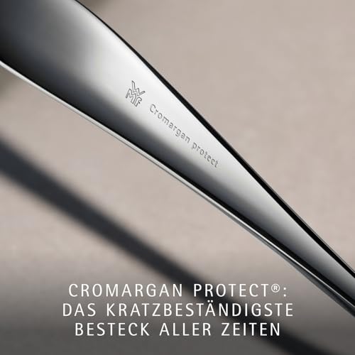 WMF Flame Plus Edelstahl Besteck Set 6 Personen, Essbesteck Set 30 teilig, Hohlheftmesser, Cromargan protect poliert, kratzbeständig, spülmaschinenfest
