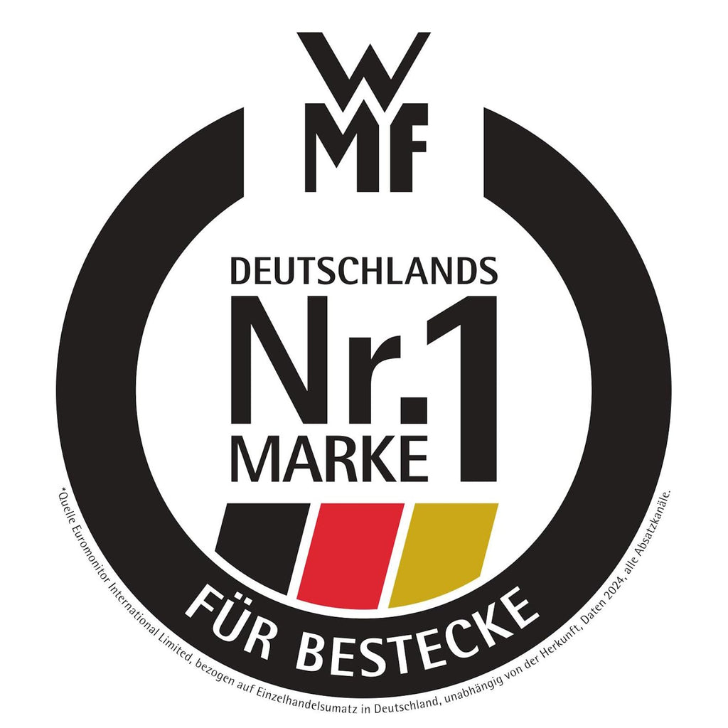 WMF Flame Plus Edelstahl Besteck Set 6 Personen, Essbesteck Set 30 teilig, Hohlheftmesser, Cromargan protect poliert, kratzbeständig, spülmaschinenfest