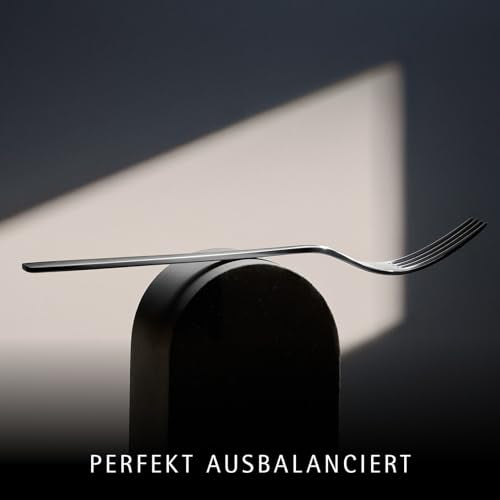 WMF Flame Plus Edelstahl Besteck Set 6 Personen, Essbesteck Set 30 teilig, Hohlheftmesser, Cromargan protect poliert, kratzbeständig, spülmaschinenfest