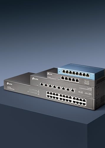 TP-Link TL-SG1016 16 Port Gigabit Netzwerk Switch ( 19 Zoll Rack-Montage, 16*RJ-45 LAN Ports, Metallgehäuse, , unmanaged, Plug-und-Play)schwarz