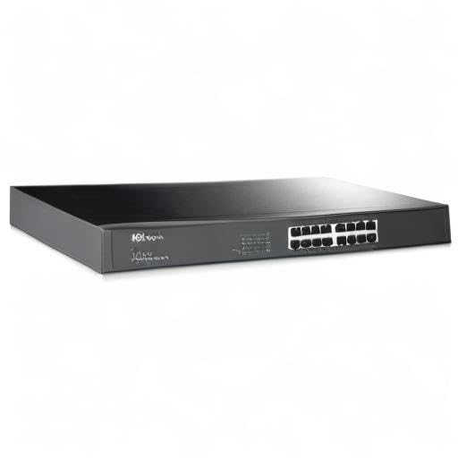 TP-Link TL-SG1016 16 Port Gigabit Netzwerk Switch ( 19 Zoll Rack-Montage, 16*RJ-45 LAN Ports, Metallgehäuse, , unmanaged, Plug-und-Play)schwarz