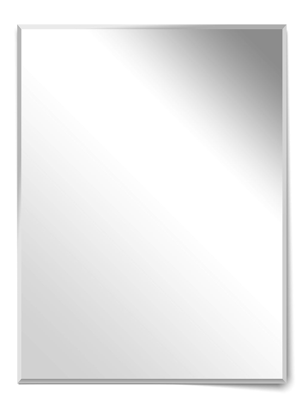 Homestyle Facettenspiegel ohne Rahmen – Hochwertiger Wandspiegel mit geschliffenen Kanten, eleganter Kristallspiegel für Bad, Flur, Wohnzimmer und Schlafzimmer - 60 x 80 cm