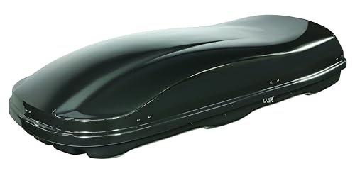 Farad Marlin Dachbox 680L schwarz metallic mit Lifter - Doppelter Seitenöffner, TÜV-GS Zulassung, 5 Jahre Garantie - 3-Punkt-Zentralverriegelung mit Sicherheitsschlüssel
