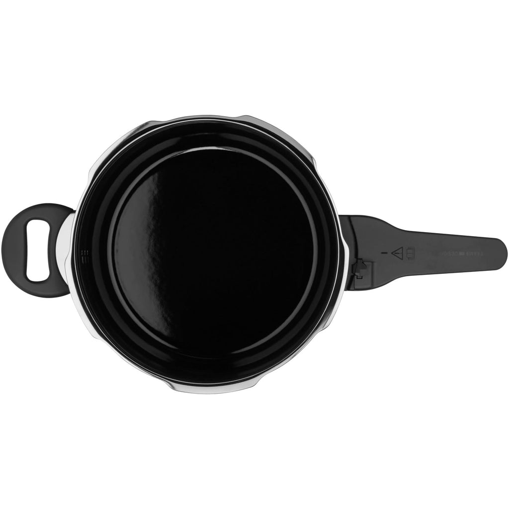 Silit Sicomatic t-plus Schnellkochtopf 2,5l, Schnelltopf 18 cm, Silargan Funktionskeramik, Induktion, 3 Kochstufen, Einhand-Drehregler, schwarz