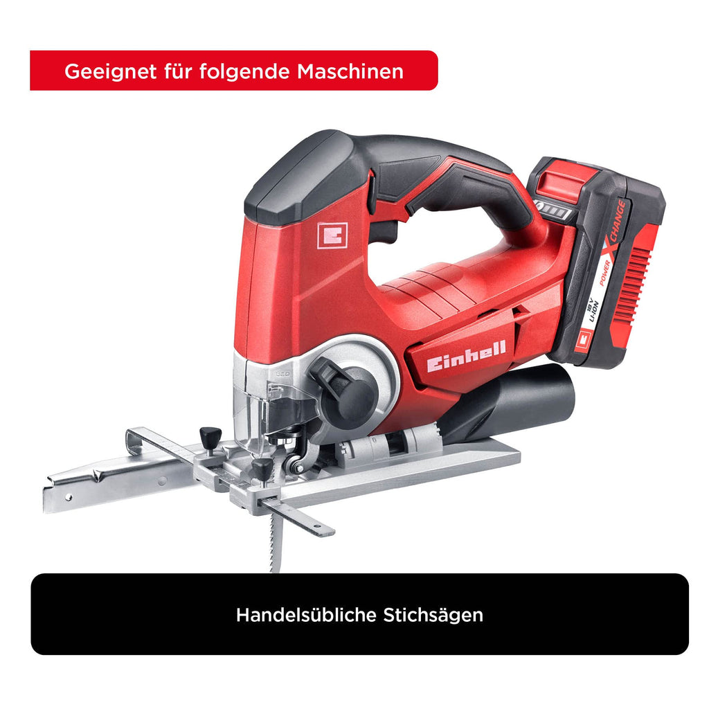 kwb Stichsägeblätter für Metall aus stabilem Bi-Metall, hochelastisch, mit Einnockenschaft (T-Schaft), Einstichzahn, optimale Standzeit, stahlblanke Oberfläche, für feine Schnitte