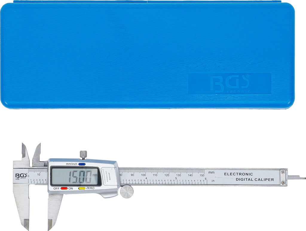 BGS 1930 | Digital-Messschieber | 150 mm | mm/Inch | extra großes Display