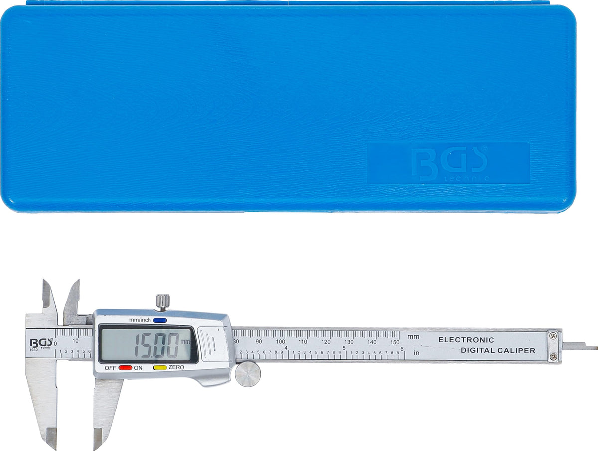 BGS 1930 | Digital-Messschieber | 150 mm | mm/Inch | extra großes Display