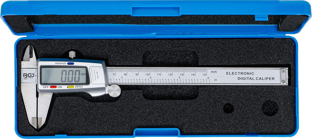 BGS 1930 | Digital-Messschieber | 150 mm | mm/Inch | extra großes Display