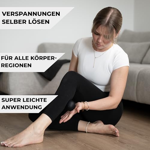 ATHLETIC AESTHETICS Massage-Ball [6cm Durchmesser] - Als Lacrosse-Ball und Faszien-Ball zur Selbstmassage und zur Triggerpunkttherapie (genaue Behandlung von Verspannungen) geeignet
