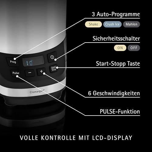 WMF Kult Pro Multifunktionsmixer Hochleistungsmixer, 30.000 U/min, Smoothie Maker, Standmixer, Ice-Crush Funktion, 4 Mixbehälter inkl. ToGo-Verschluss