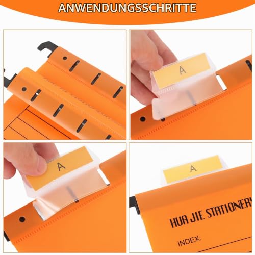 30 Stück Hängemappen A4 mit Tabs, 5 Farben, für Büro und Homeoffice