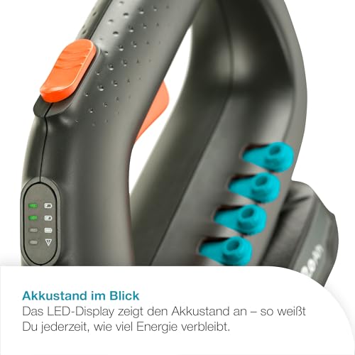 Gardena Akku-Rasentrimmer EasyCut 23/18V P4A Solo: Leistungsstark, Leichtgewicht, Teleskopgriff, Neigbarer Trimmerkopf, Kabellos (14700-55)