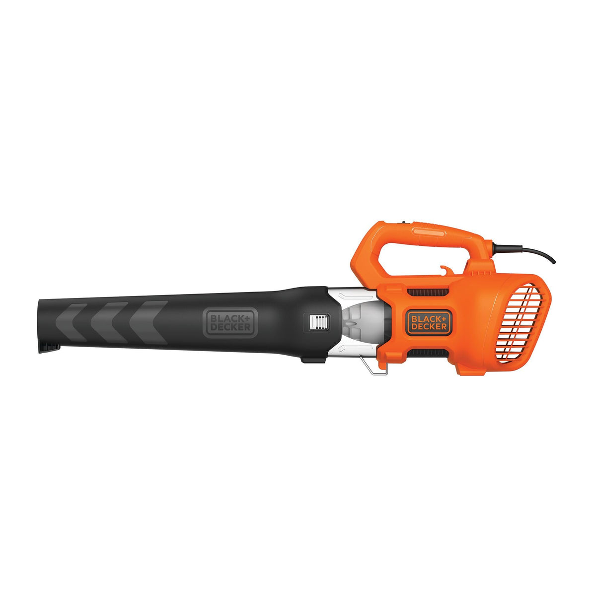 BLACK+DECKER Elektro-Axial-Laubgebläse BEBL184-QS (1.850W, Laubbläser mit hoher Blasgeschwindigkeit von 190 Km/H, Luftvolumen 765 m³/H, integrierter Laubkratzer)