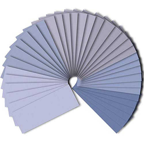 SIQUK 36 Stück Schleifpapier Set 1500 2000 2500 3000 5000 7000 Grit Schleifpapier Sortiment Trocken/Nass Sandpapier für das Automobilschleifen von Holzmöbeln, 9 x 3,6 Zoll