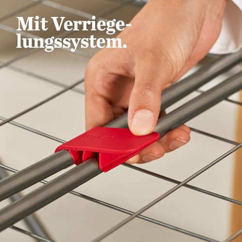 Rayen | Aluminium-Wäscheständer | Mit 20 Meter Fläche | Flügelblockiersystem | Klappbar und rutschfest | Wäscheständer mit XXL-Stäben | Für Innen und Außen | 177 x 55 x 92 cm