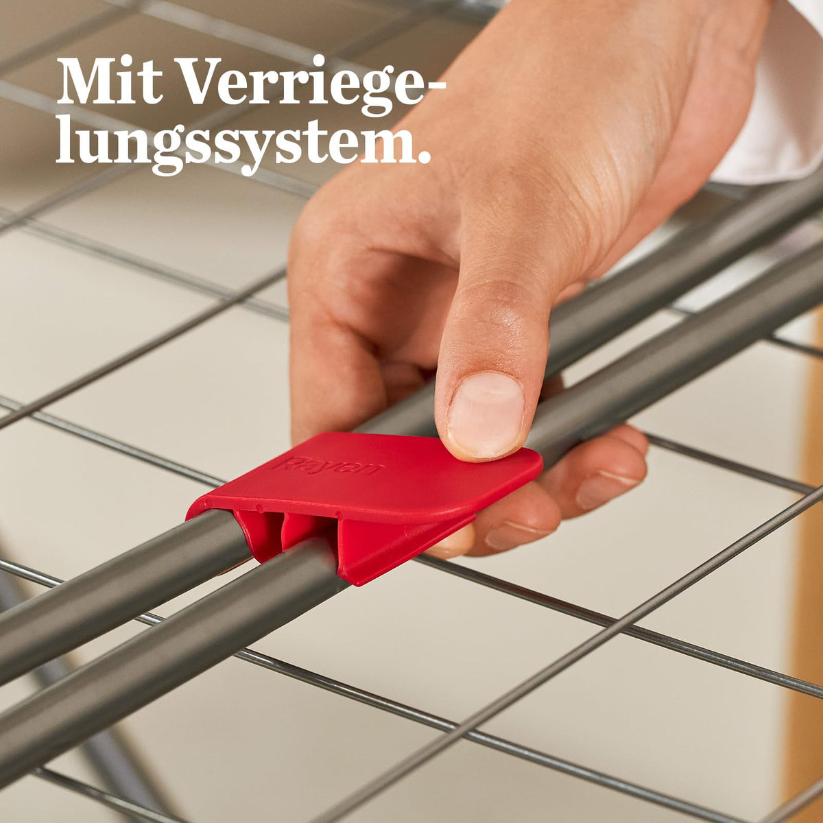 Rayen | Aluminium-Wäscheständer | Mit 20 Meter Fläche | Flügelblockiersystem | Klappbar und rutschfest | Wäscheständer mit XXL-Stäben | Für Innen und Außen | 177 x 55 x 92 cm