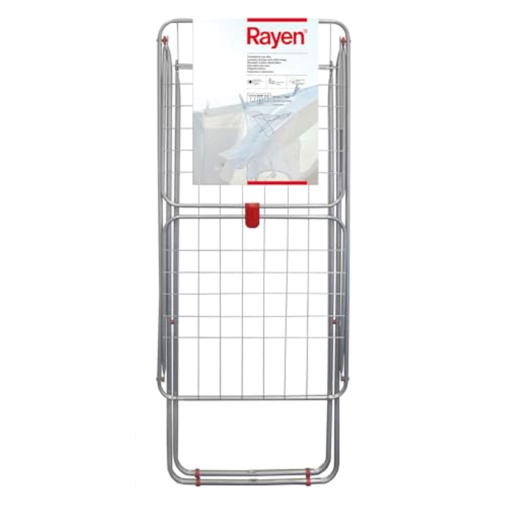 Rayen | Aluminium-Wäscheständer | Mit 20 Meter Fläche | Flügelblockiersystem | Klappbar und rutschfest | Wäscheständer mit XXL-Stäben | Für Innen und Außen | 177 x 55 x 92 cm