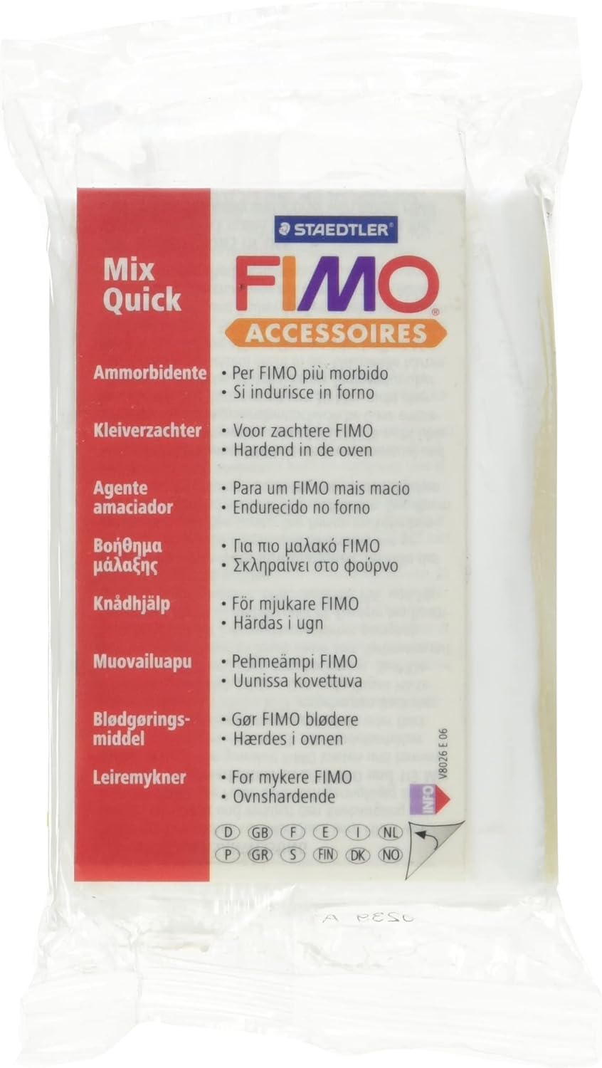 STAEDTLER 8026 Fimo Modelliermasse (Mix Quick, Knethilfe)